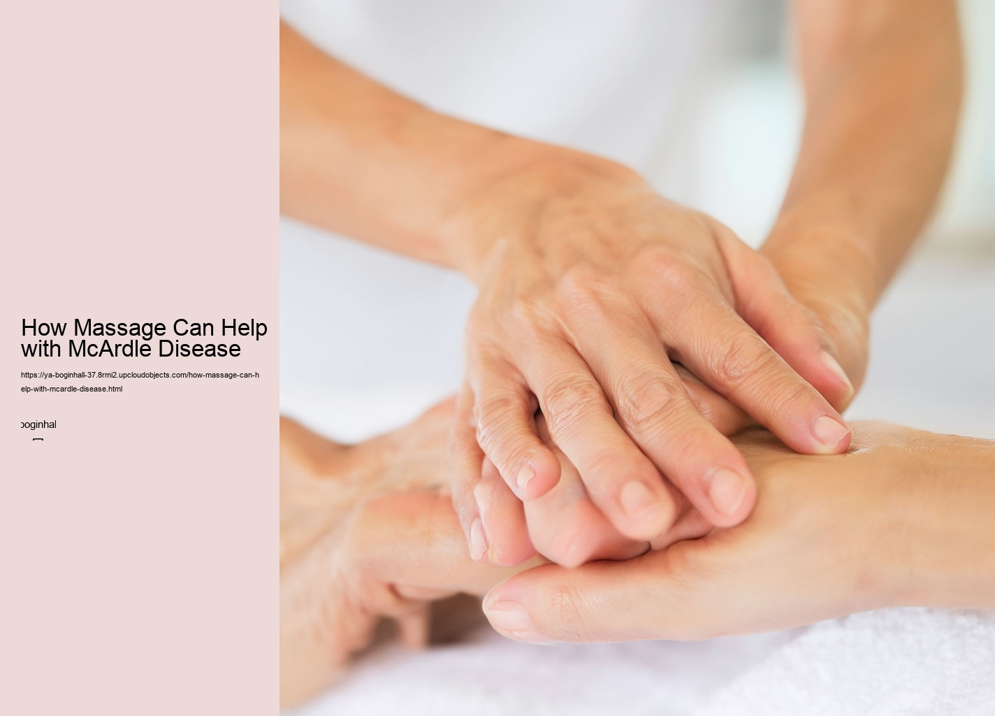 How Massage Can Help with McArdle Disease