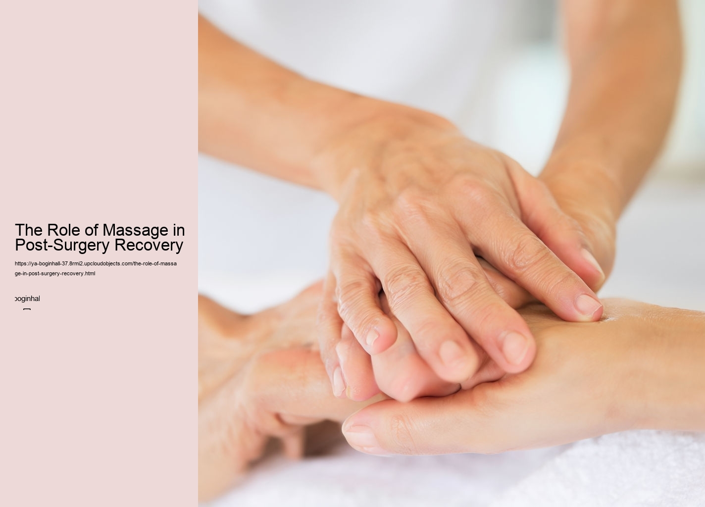 The Role of Massage in Post-Surgery Recovery