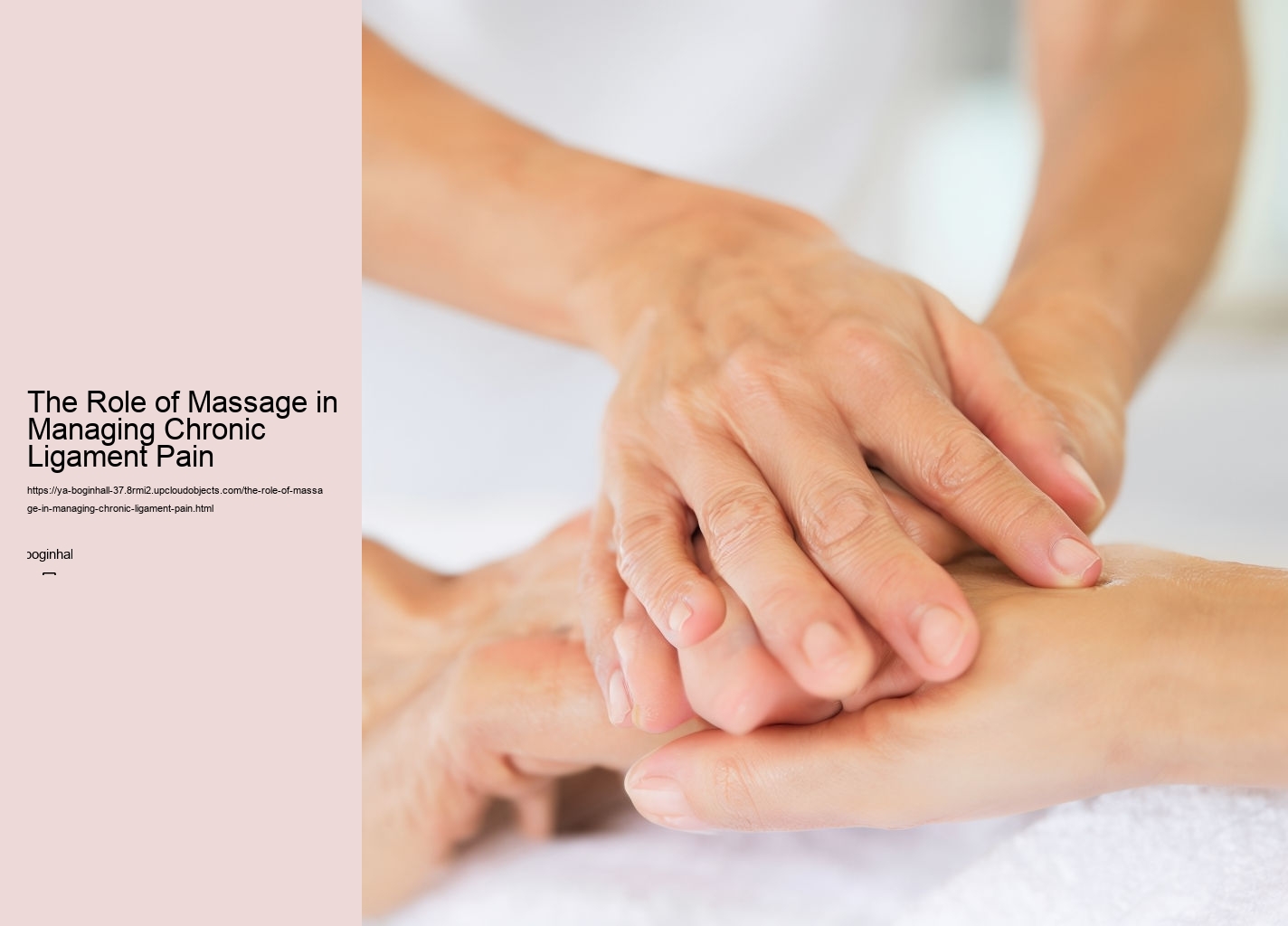 The Role of Massage in Managing Chronic Ligament Pain